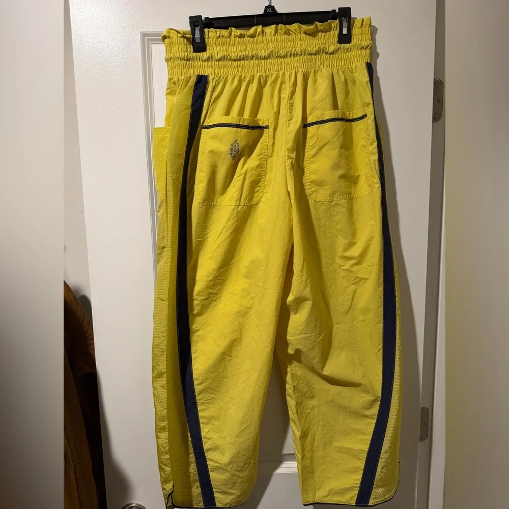 Free People Movement Yellow Track Pants with Black Stripes 🔥 - Picture 3 of 3